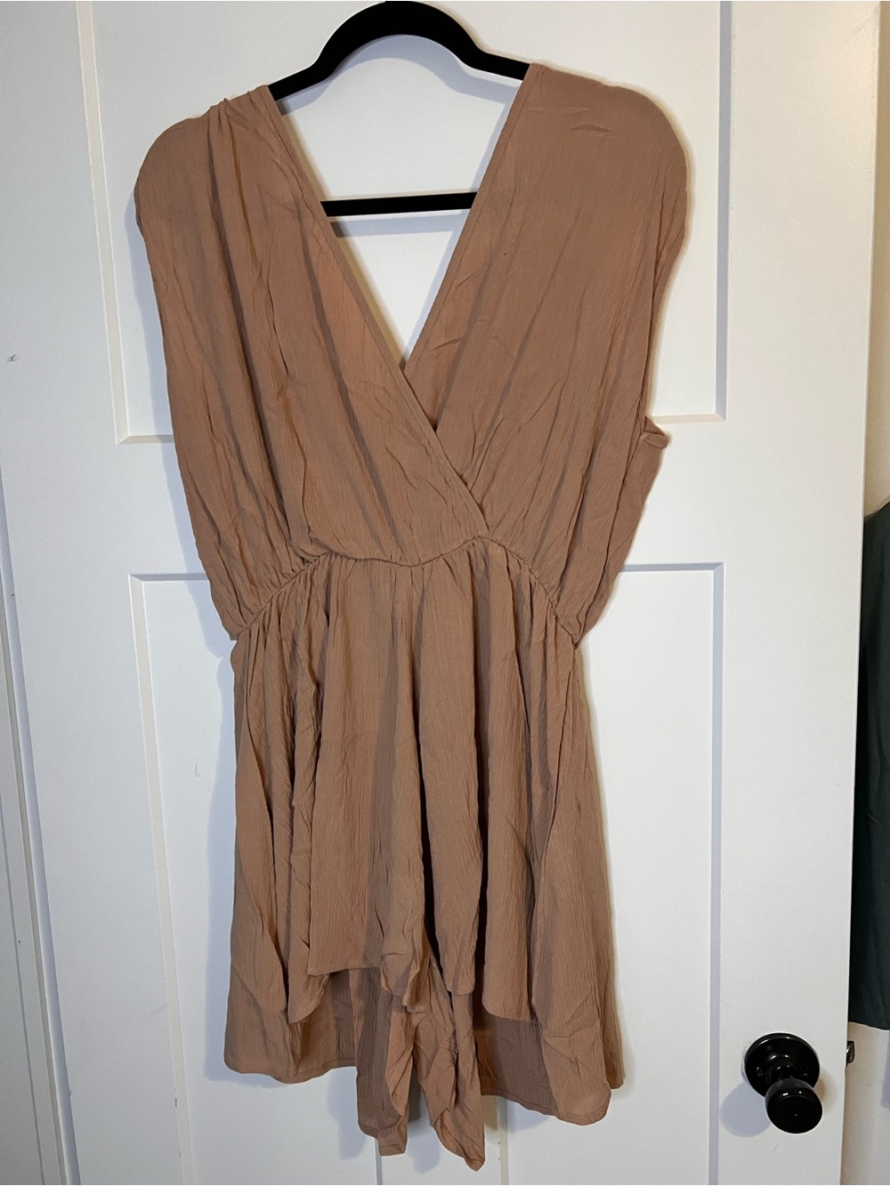 Zenana Outfitters Blush V-Neck Romper
